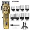 All Metal Electric Barber Electric  Hair Cutter Electric Push Rechargeable LCD Digital Display Professional Engraving Hair Clipper