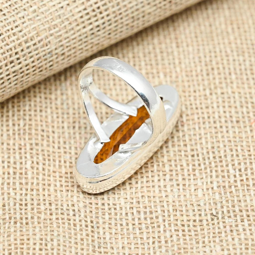 Honey Topaz Gemstone Handmade Solid 925 Sterling Silver Handmade Ring For Her