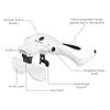 LED Illuminated Headband Magnifier 5 Detachable Lens 1.0X-3.5X Interchangeable Rechargeable