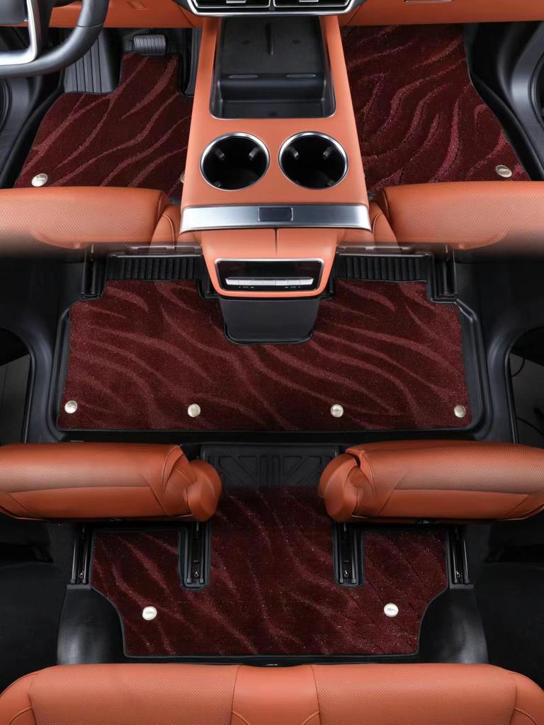 Durable, dirt-resistant, easy-clean, TPE eco-friendly anti-slip floor mats for 2025 Volkswagen Teramont Pro.