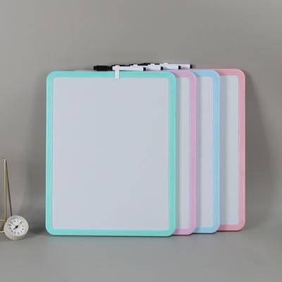 Маленькая доска для сухого стирания 14" x 11" Мини-белая доска с маркером Двусторонняя ручная доска для сухого стирания для домашнего офиса, класса