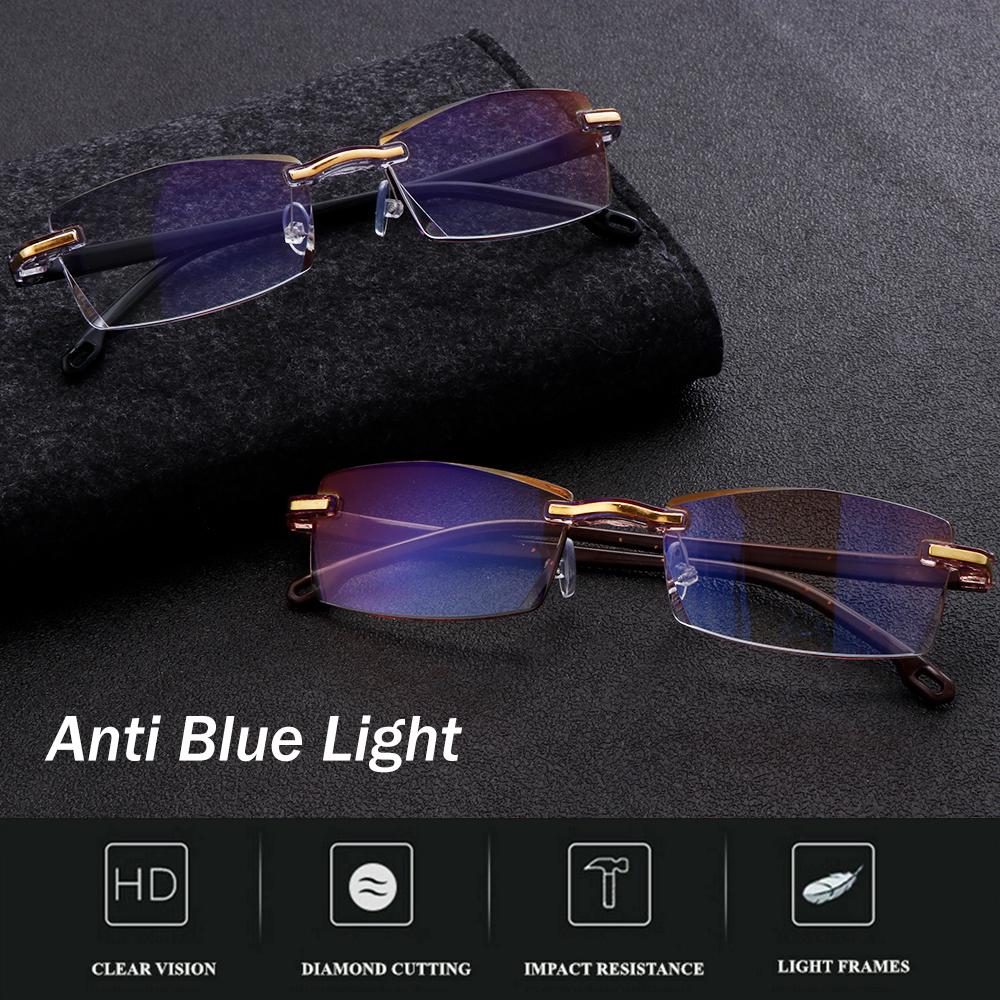 Readers Eyewear Diamond-cut Reading Glasses Radiation Protection Anti Blue Light Presbyopia Glasses