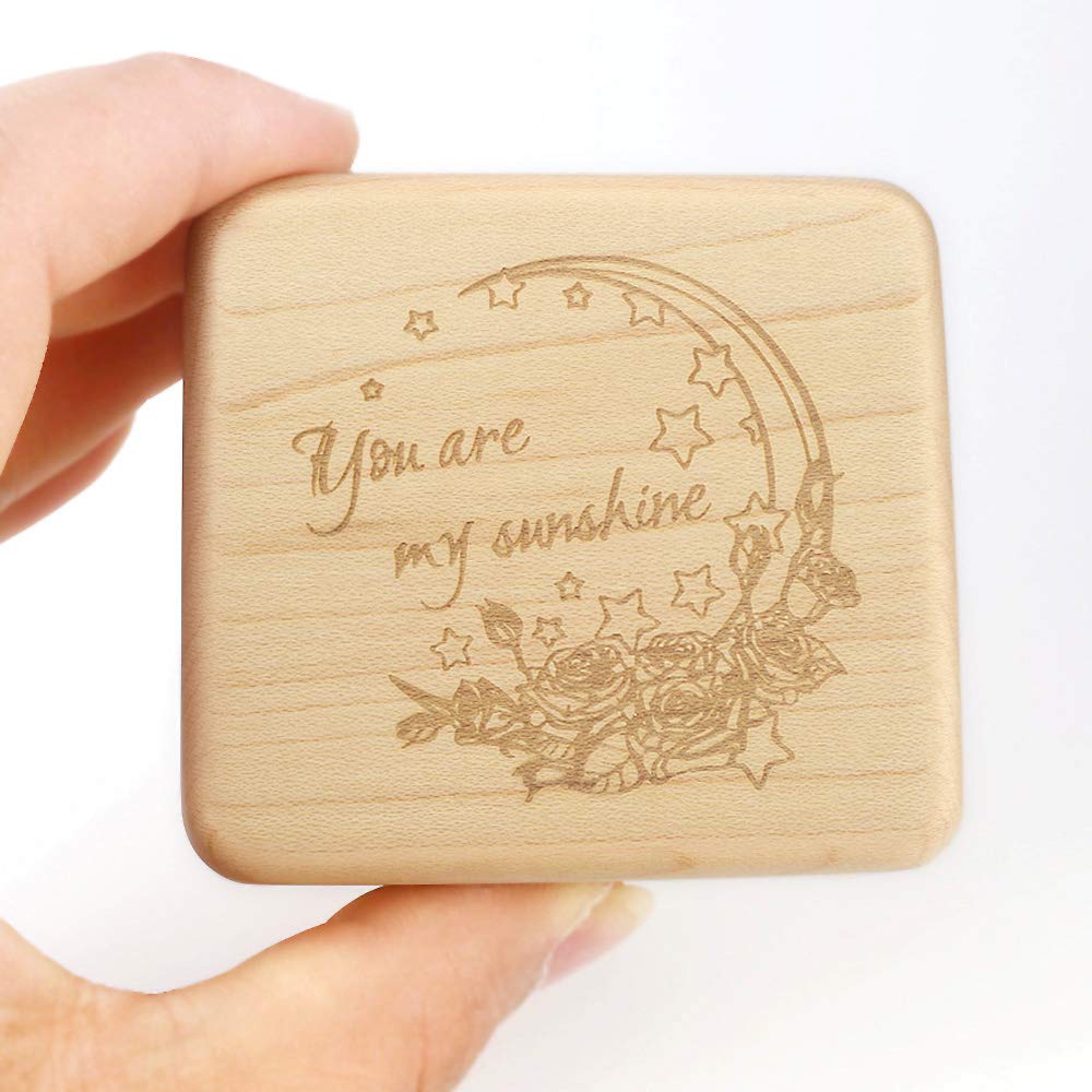 Sinzyo Music Box Wooden Music Box Mini Photo Frame Respect for the Aged Day Souvenir Birthday Gift Day Day Gift You Are My Mother's Valentine's