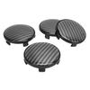 4 Pcs 68mm Wheel Center Caps Carbon Fiber Style Tyre Rim Hub Cap Cover Universal Fit for Vehicle