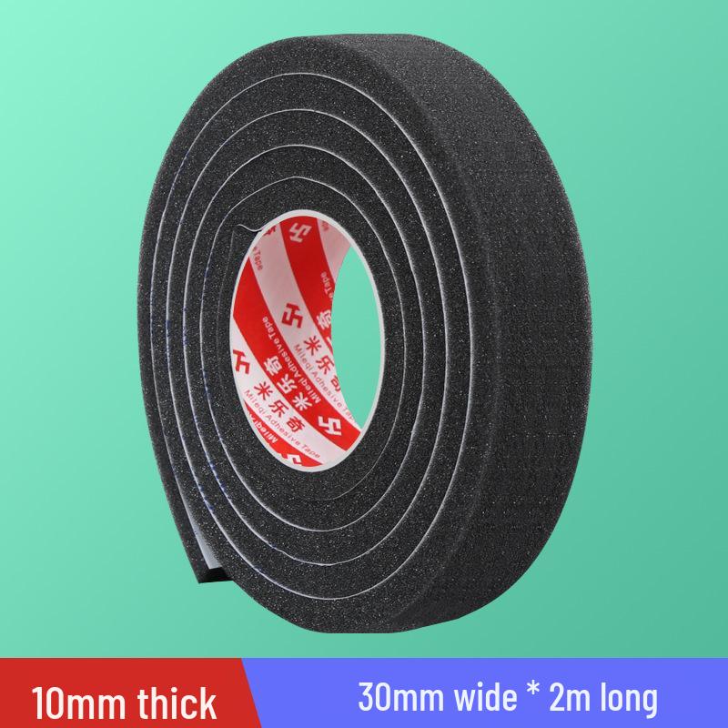 Black Soft Sponge Sealing Strip for Soundproof, Windproof, Shockproof Glass and Sliding Doors or Windows