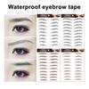2 Sheets Waterproof Eyebrow Tattoo Stickers Hair-Like Natural Fake Eyebrows Makeup Accessories