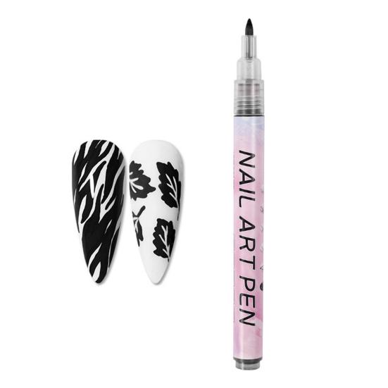 Набор ручек для нейл-арта 12 цветов, гелевая ручка-лайнер для рисования, водостойкая, быстросохнущая, DIY маркер для ногтей, гелевый карандаш для граффити и точек для дома и салона