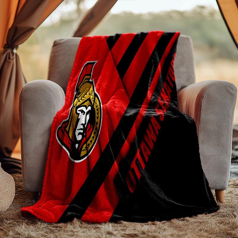 Senators Blanket Flannel Throw for Sofa, Travel, Camping, Livingroom, Office, Chair and Bed Soft and Warm Holiday Birthday gifts