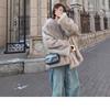 2026 Winter Faux Fur Coat Womens Mid-Length Blazer Collar Elegant Outerwear