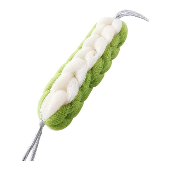 Bath Mesh 2 in 1 Shower Loofah Sponge Soft Exfoliating Bar Back Cleaning Tough Shower Mesh Bath Accessory