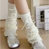 Женские носки, Осенние тонкие носки до середины икры с бантом в стиле Лолита, Белые формообразующие гетры для ног