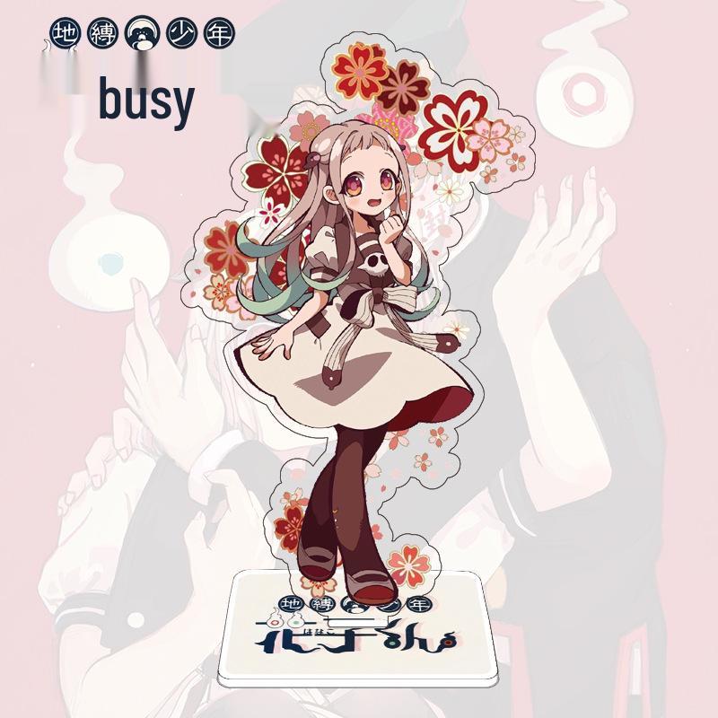 Двусторонняя акриловая фигурка-подставка Jibaku Shonen Hanako-kun Юги и Нэнэ