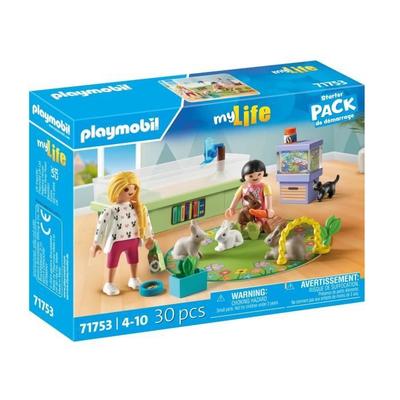PLAYMOBIL 71753 Зоомагазин с кроличьим вольером, My Life, Уход за животными, 30 деталей, От 4 лет