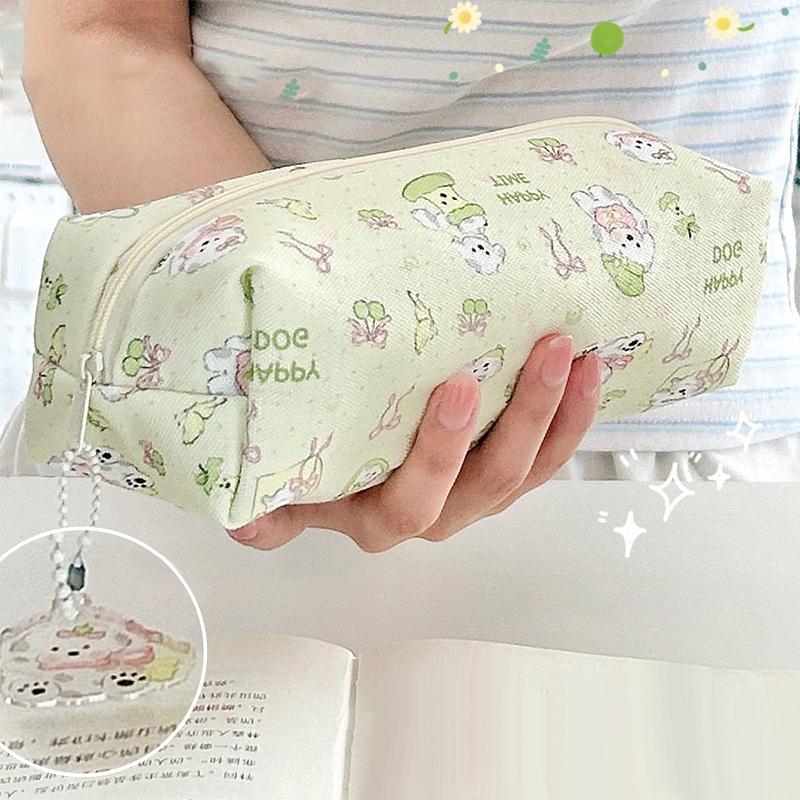 Милый мультяшный пенал для щенка, большая вместимость, сумка для хранения канцелярских принадлежностей, маленькая косметичка, школьные и офисные принадлежности, подарки для студентов