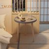 Круглый приставной столик с 3 ножками, прочный, съемный, мини-стол для спальни, кухни, гостиной, небольшого пространства, дивана, прикроватной тумбочки, журнального столика