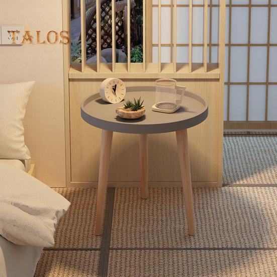 Круглый приставной столик с 3 ножками, прочный, съемный, мини-стол для спальни, кухни, гостиной, небольшого пространства, дивана, прикроватной тумбочки, журнального столика