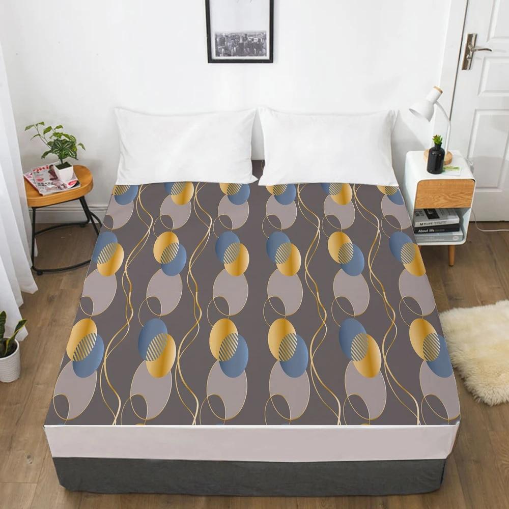 1 шт. простыни наматрасник с резинкой 3D простыня белье 150x200 200x220 простыня на заказ любой размер дизайн