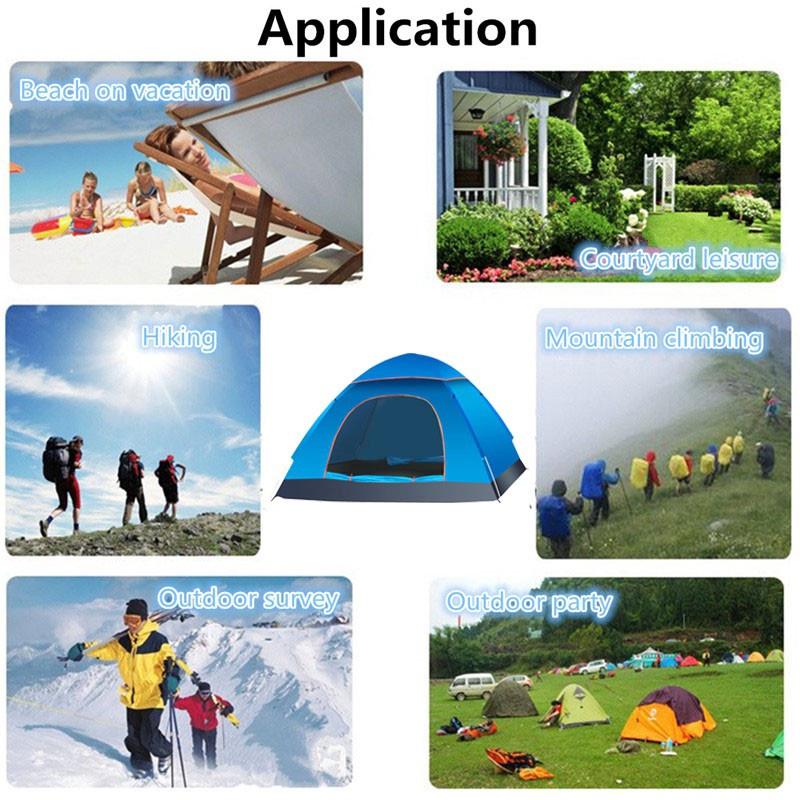 Hiking Camping Beach Travel Instant Pop Up Anti Sunsher Tent Waterproof Outdoor Foldable Tent 200 X 150 X 110cm