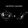 Disposable Plastic Crystal Bowls with Spoons - 100 Sets