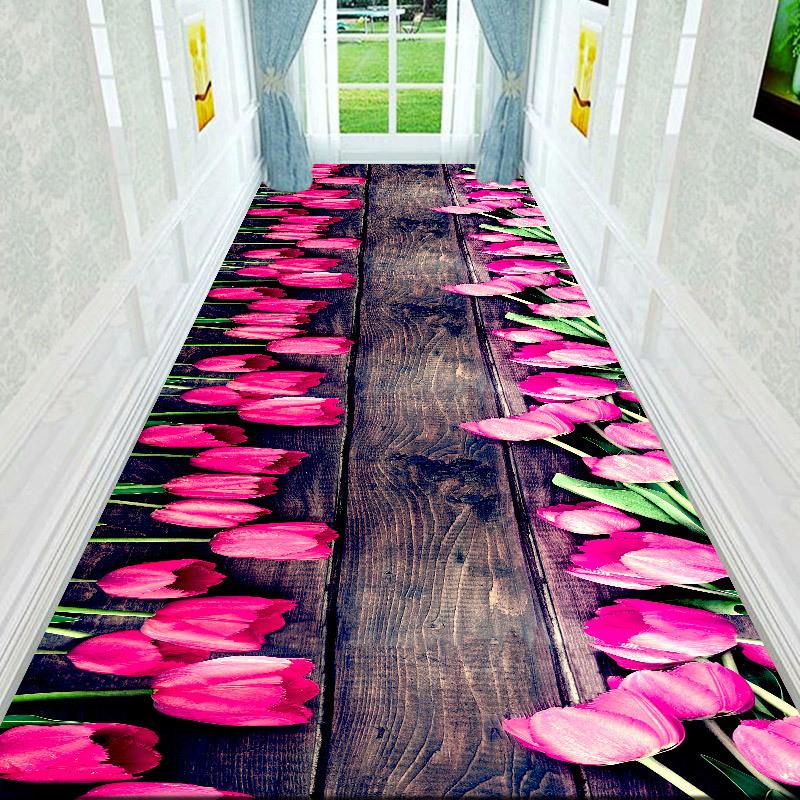 3D Гостиная Красивый пейзаж Коврик для пола Спальня Полноразмерная кровать Прикроватный коврик для ползания Журнальный столик Коврик у входной двери