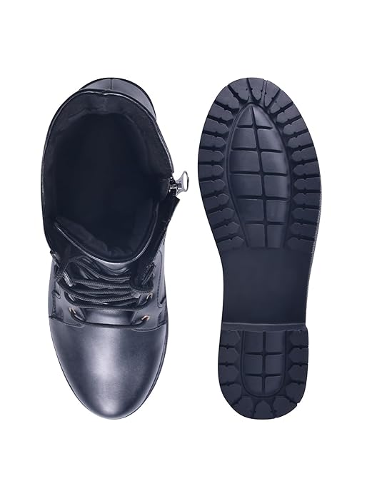 Shoetopia Женские короткие ботильоны на массивном каблуке с нескользящей подошвой, удобные модные ботильоны на щиколотку | Мягкая амортизирующая подошва | Для повседневной носки, вечеринок и зимы