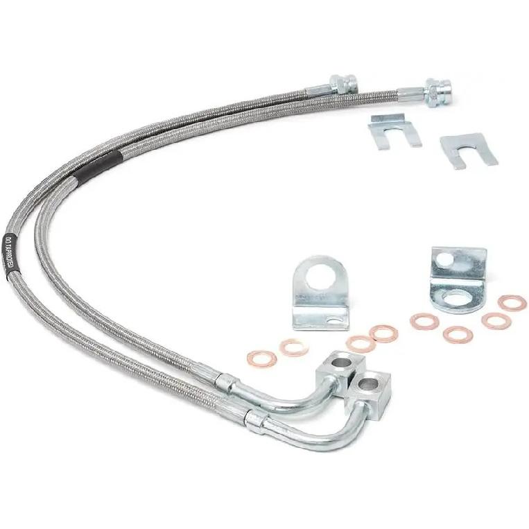Stainless Steel Brake Lines for 2007-2018 Jeep Wrangler JK - Enhanced Durability
