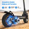 Electric Scooter iScooter W9 Air 10" 500W Motor Fully Suspended Adult Electric Scooter Top Speed 25Km/h 48V 10AH Black