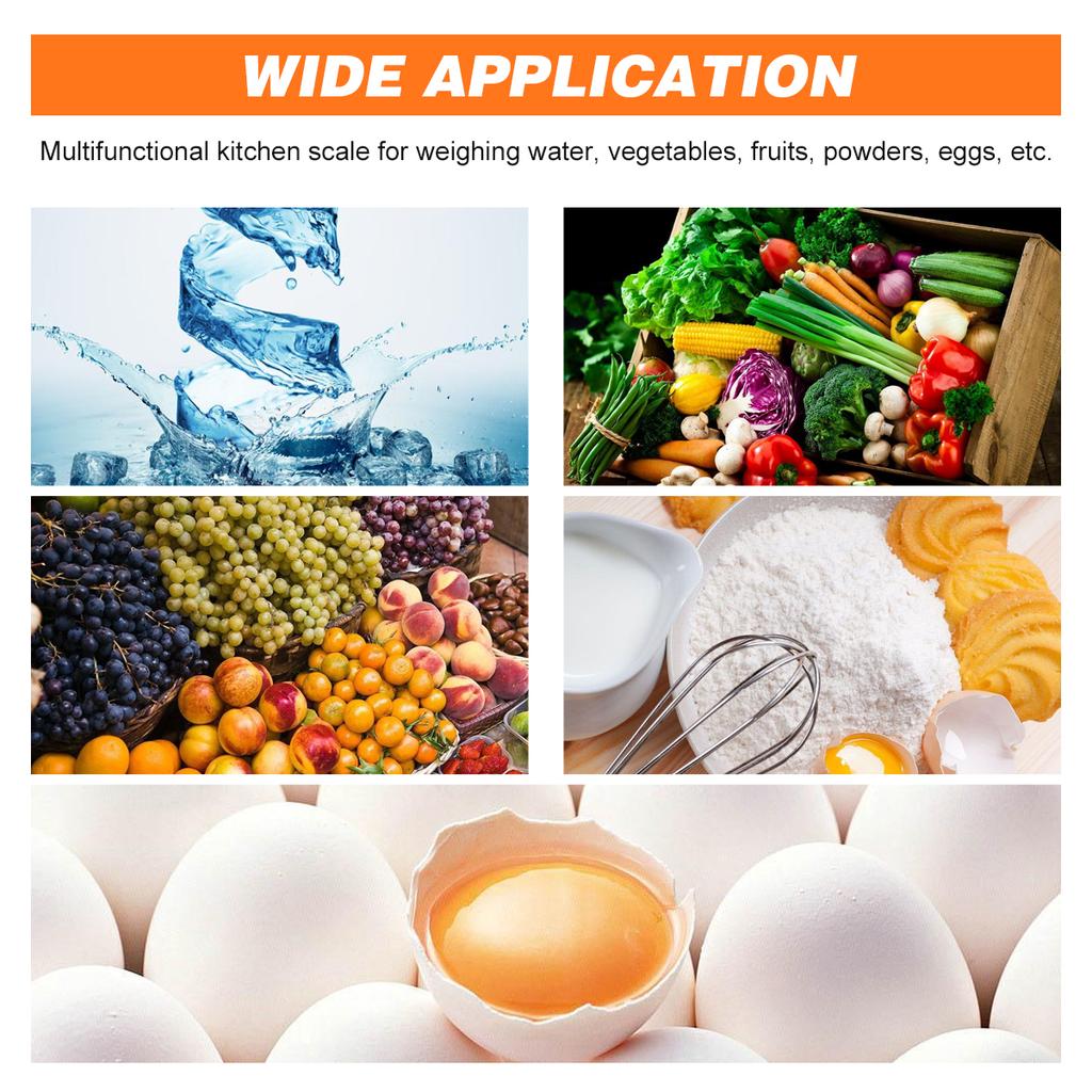 Высокоточные цифровые весы с водонепроницаемой поверхностью, портативные кухонные весы, весы для выпечки