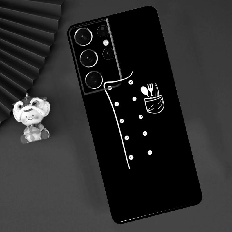 Chef Uniform Case For Samsung Galaxy S24 S23 S25 S26 Ultra S20 FE S21 S22 Plus S10 S25 FE Cover Funda