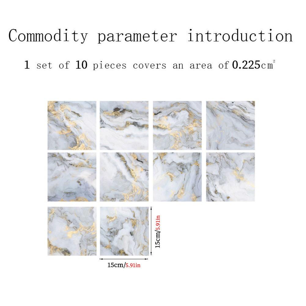 10шт стикер стены мраморная плитка наклейка самоклеящаяся