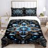 3pcs Gilded Lotus Duvet Cover Set, Cover For Bedroom Guest Room (1 Duvet Cover + 2 Pillowcase, Without Quilt),  yy250922215