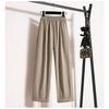 Весна Лето Большой Размер Женские Брюки Высокая Талия Эластичные Свободные Широкие Брюки Винтажные Гаремные Повседневные Базовые Однотонные 5XL