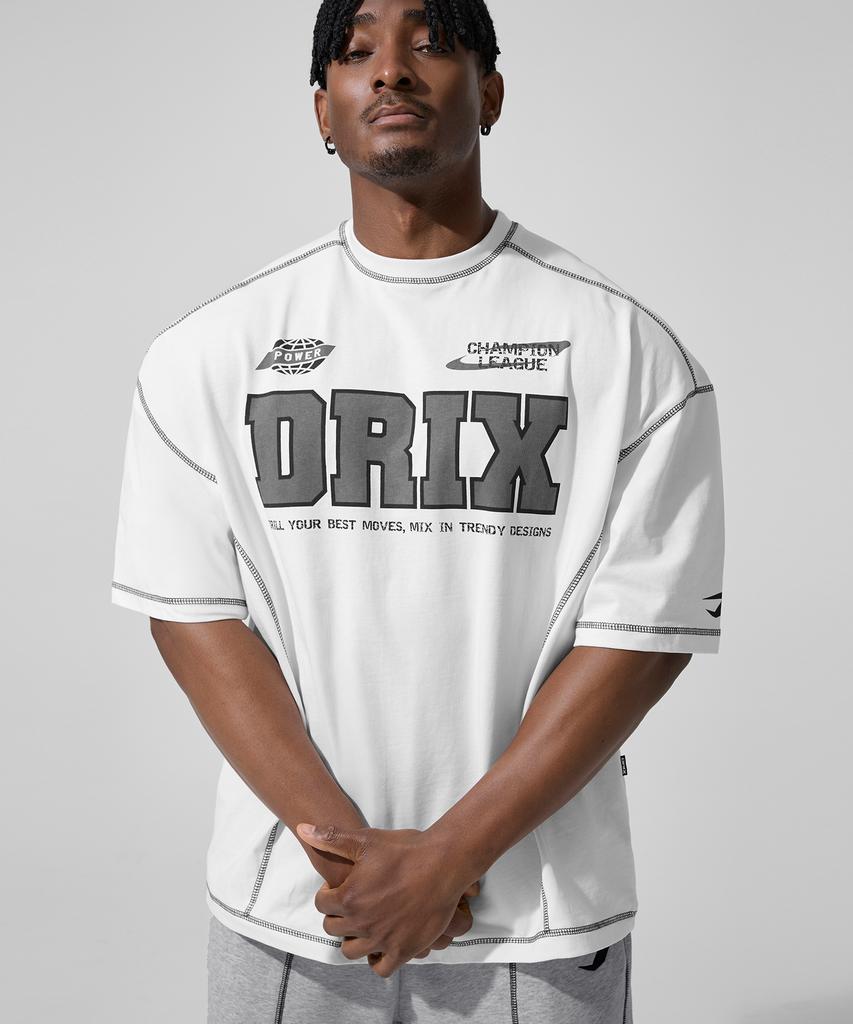 DRIX Оверлок Оверсайз Половина Рукава_Белый