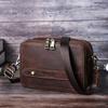 Genuine Leather Men Mini Shoulder Bags Casual Crossbody Bags Clutch Small Handbag Vintage Male Messenger Bag