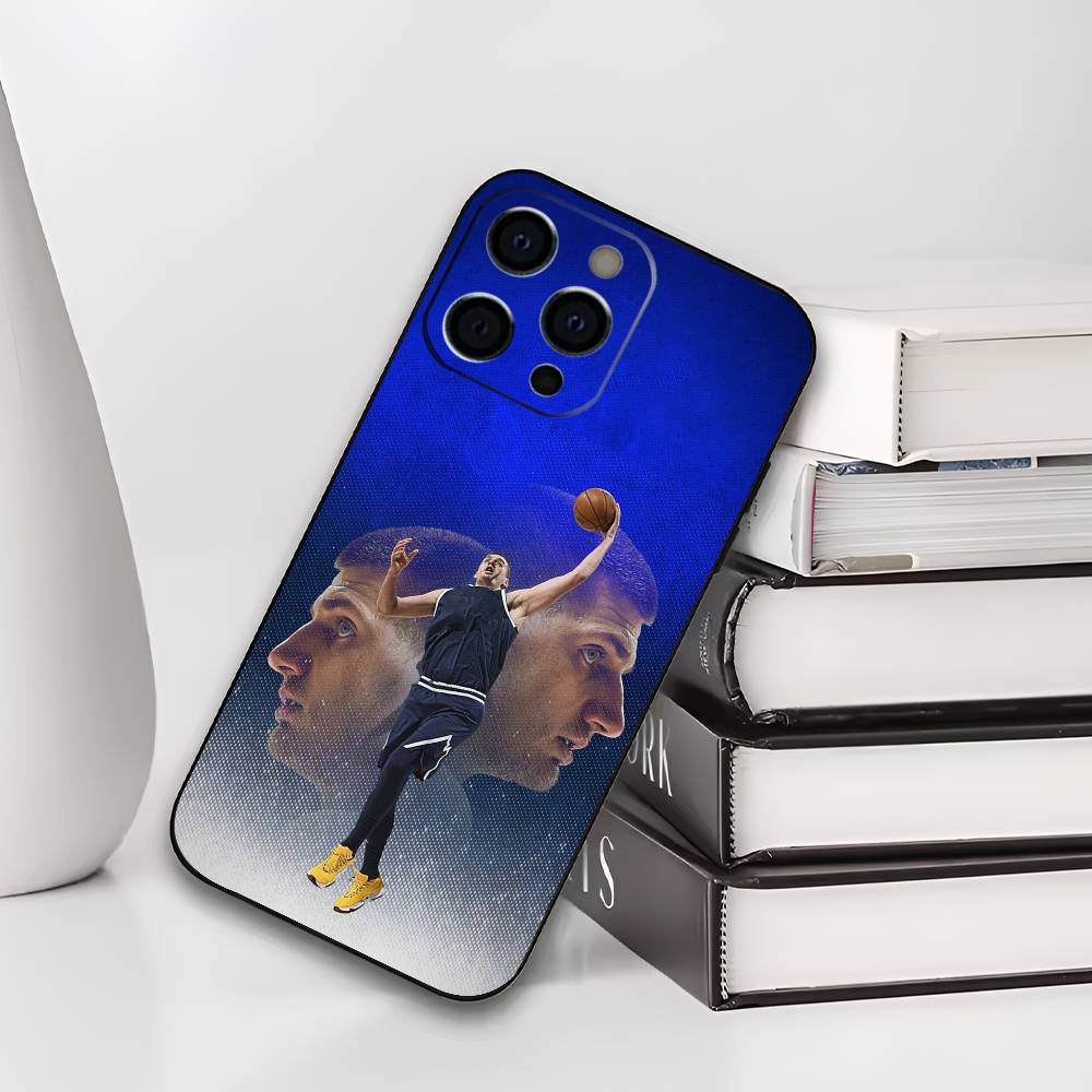 Чехол для телефона с баскетболистом Н-Николой Йокичем для iPhone 17,16,15,14,13,12,11 Plus,Pro Max,XS, Мягкий силиконовый черный чехол