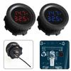 Автомобильный Мотоциклетный Термометр Вольтметр DC 12V-24V Светодиодная Панель Цифровой Дисплей
