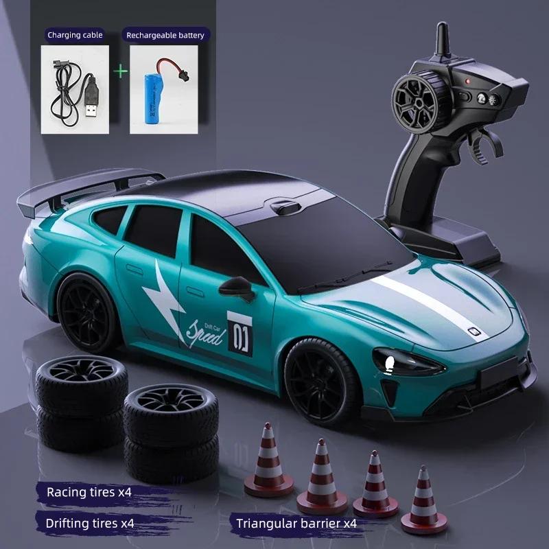 2,4 г 1:24 светодиодный RC дрифт-кар 4WD Автомобили на радиоуправлении Гоночные машины Игрушечный транспорт Электрическая модель спортивного автомобиля Игры для соревнований Мальчики