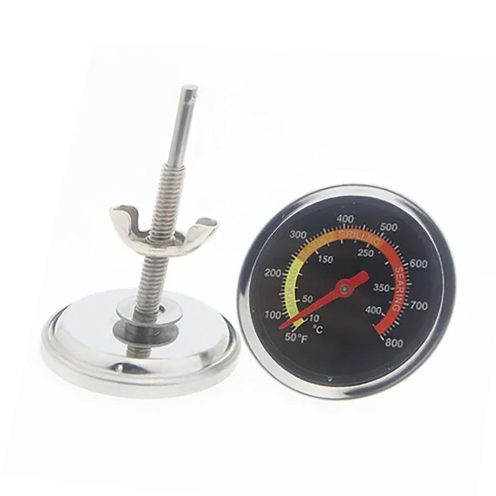 Bimetal Oven Thermometer with Bracket Base Dial Display Temperature Meter for Barbecue Grill
