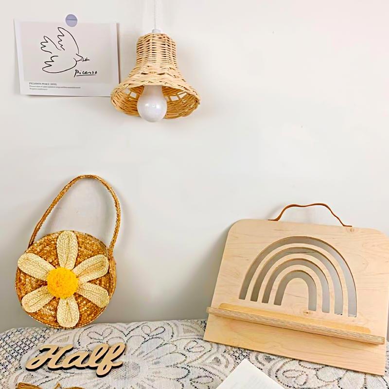 Ручное освещение Гостиная Подарок Украшение Абажур Скандинавский стиль Ротанг Бар Свет Чехол Ручное плетение Домашний декор