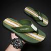Fashion Korean Summer Simple Letter Flip Flop Men Non-Slip Beach Slipper Casual Men Flat Soft Massage Design Flip Flops Men Sliders 2025