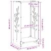Firewood Rack Black 40 x 30 x 80 cm Cold Rolled Steel