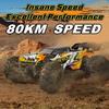 Радиоуправляемая машина 4WD Внедорожник 4x4 RC Высокоскоростной Багги Грузовик Супер Бесколлекторный 50 или 80 км/ч Быстрая Дрифт Гонки Игрушка Дети Взрослые
