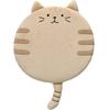 Chiyami Memory Foam Cat Pattern Cushion Carpet for Chairs Cute Fluffy Cat Mat Dual Use (Yellow)