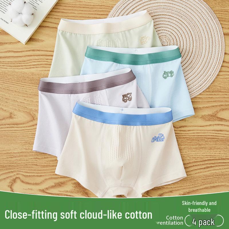 Мужские боксеры из чистого хлопка - Не задираются, Размеры M и L, Идеально для этапа развития.