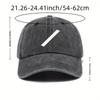 Washable Large Head Hat with Wide Brim Sun Protection Peaked Cap for Women High-end Baseball Cap for Men
