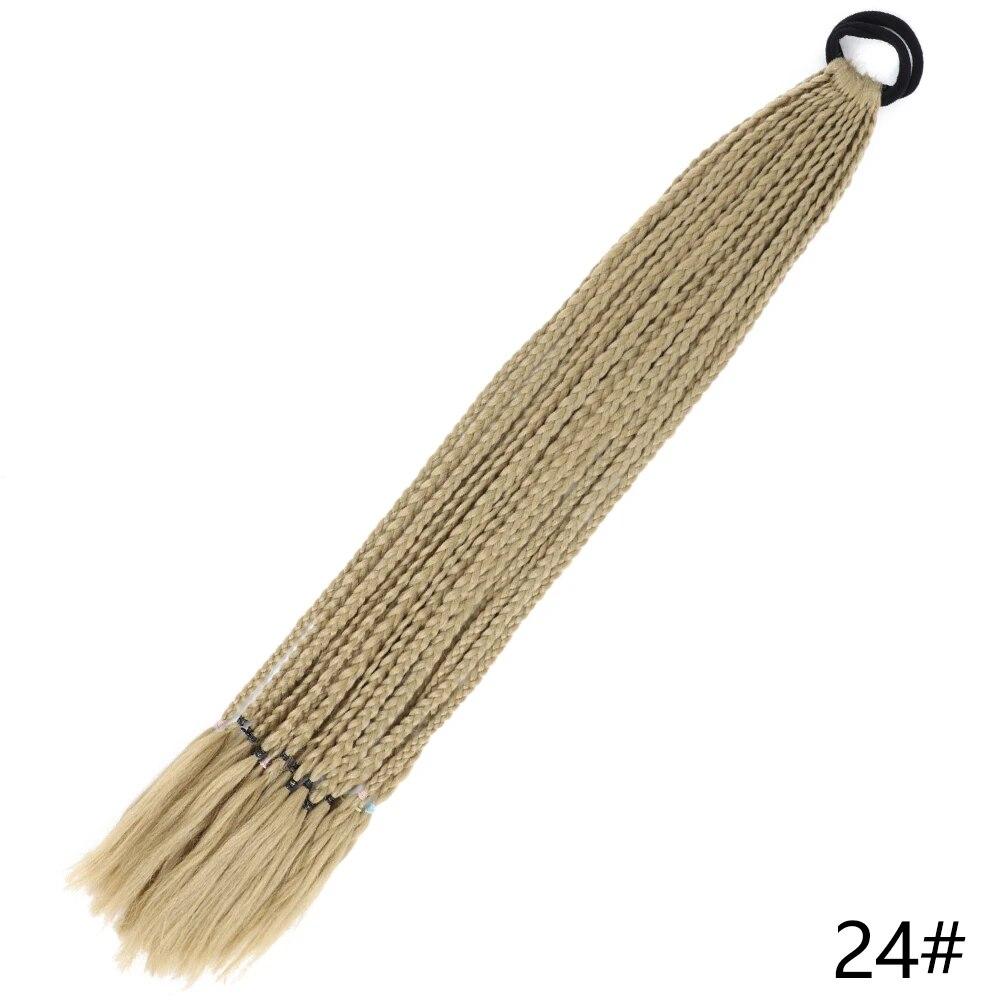 MISS WIG Синтетический градиент цвета, грязный плетеный хвост, 65 см, эластичная резинка, плетение, конский хвост, наращивание волос для женщин и девочек