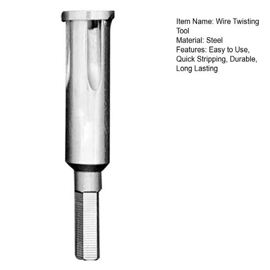 Universal Wire Twisting Tool Cable Wire Stripper High Hardness Rustproof Compact Size Portable Cable Twister Wire Stripping Tool