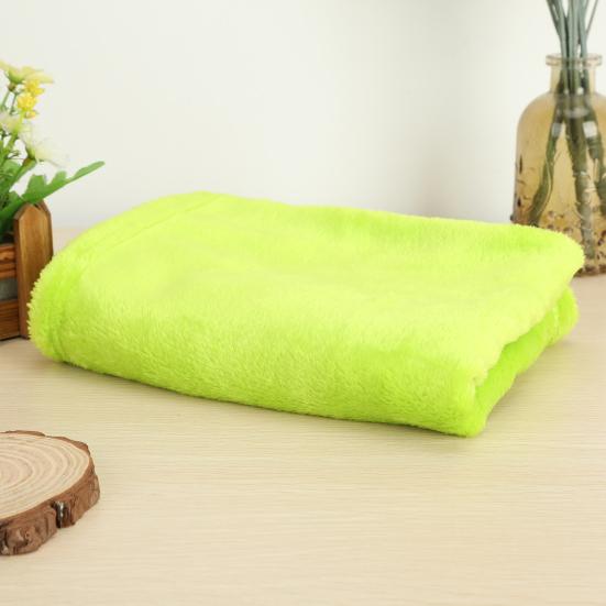 Coral Fleece Blankets Super Soft Shaggy Universal Solid-color Fleece Blankets for Sofa