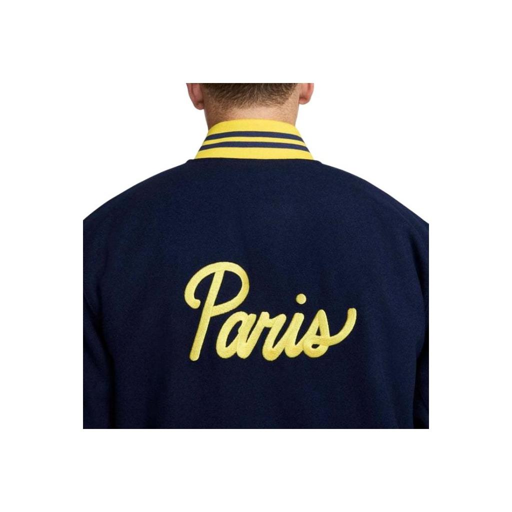 Nike Футбольная куртка Paris Saint-Germain Authentics Color Block Letter, мужская, темно-синяя, FQ7803-410
