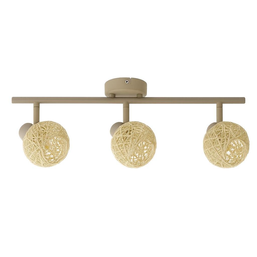 Lampa Sufitowa Nowoczesna Kaszmirowa Listwa Ozdobne Ruchome Reflektorki 3Xe14 10W Dex Milagro